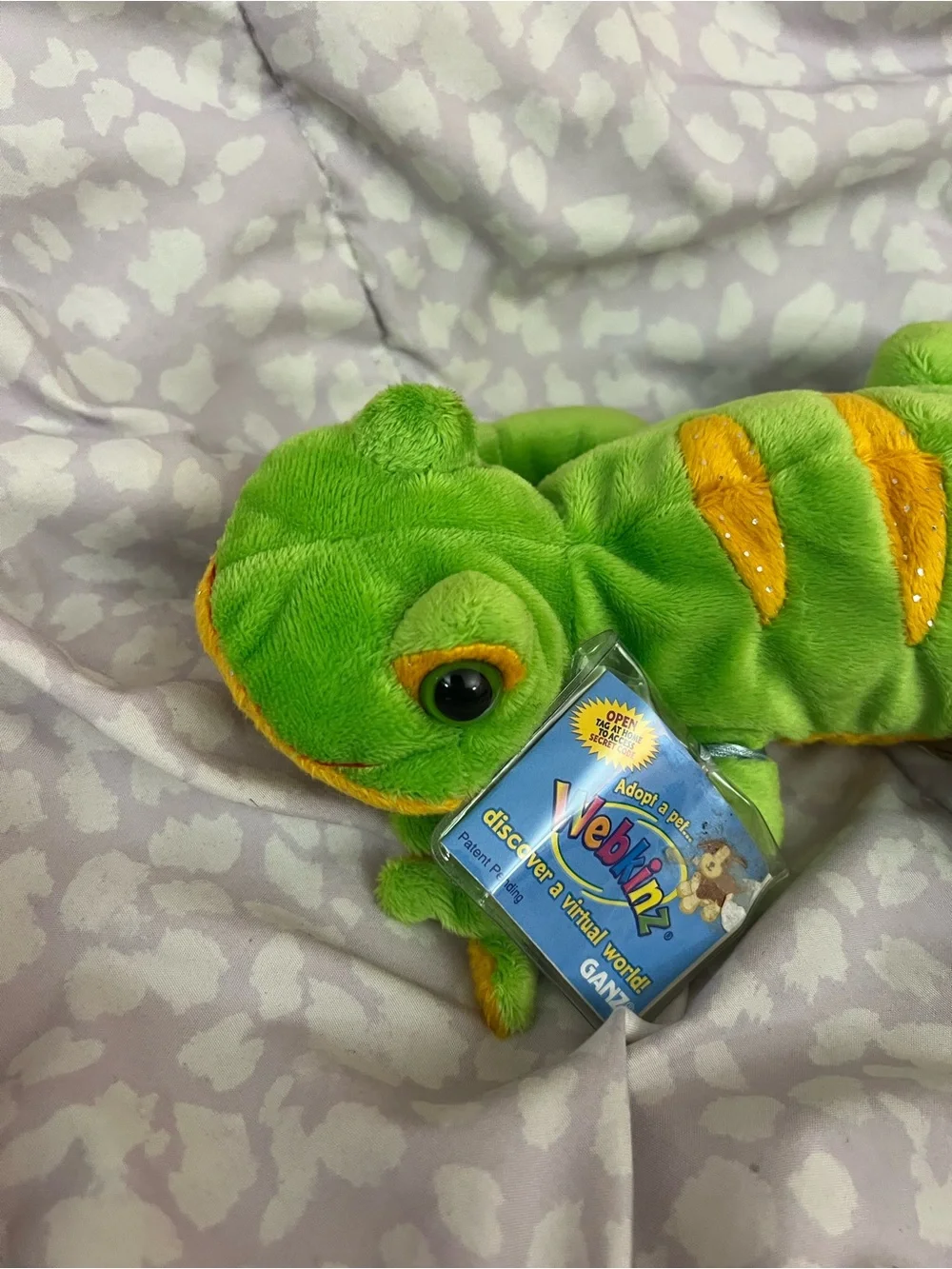 NWT Webkinz Lemon Lime Gecko Plush Retired